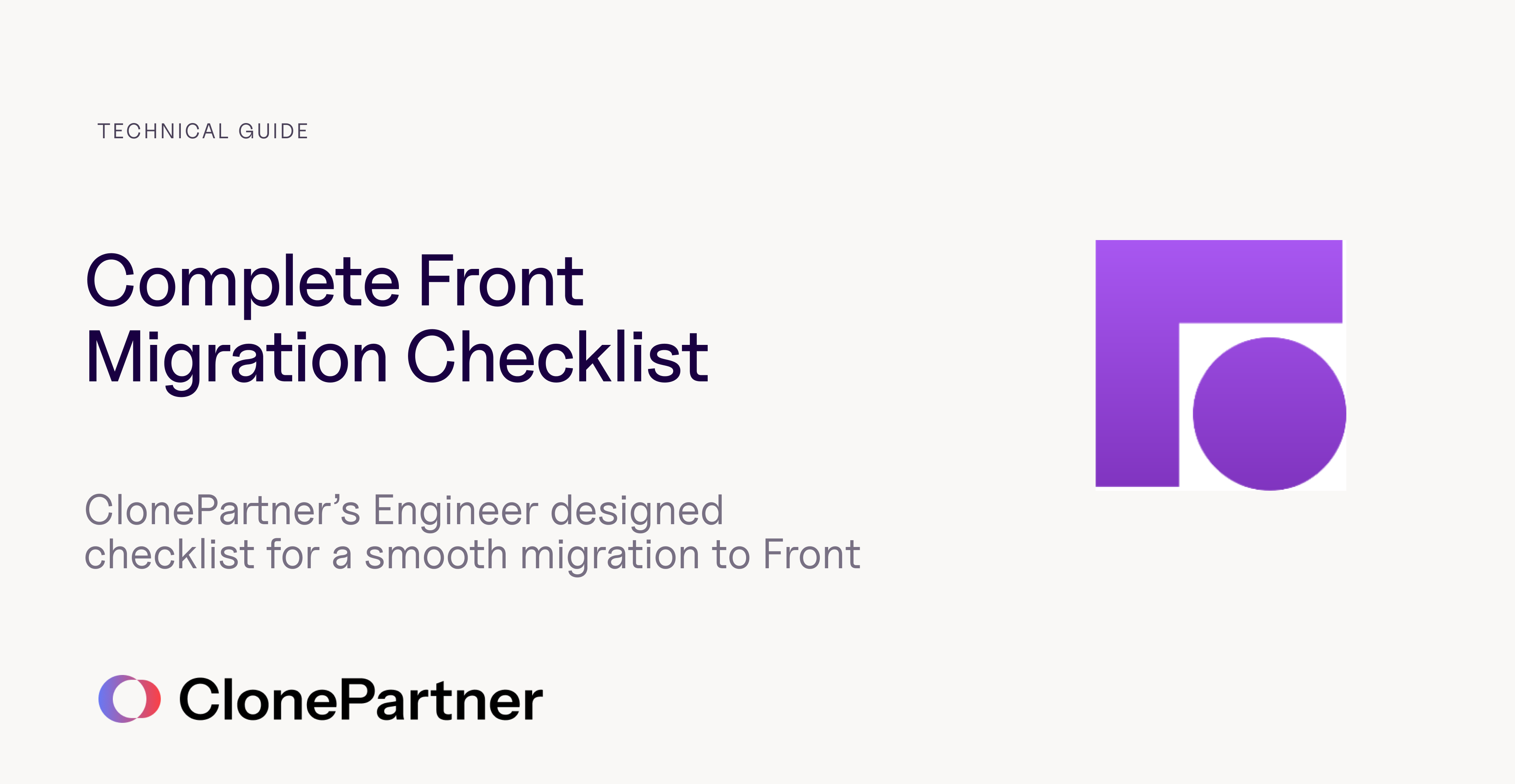 Front Migration Checklist