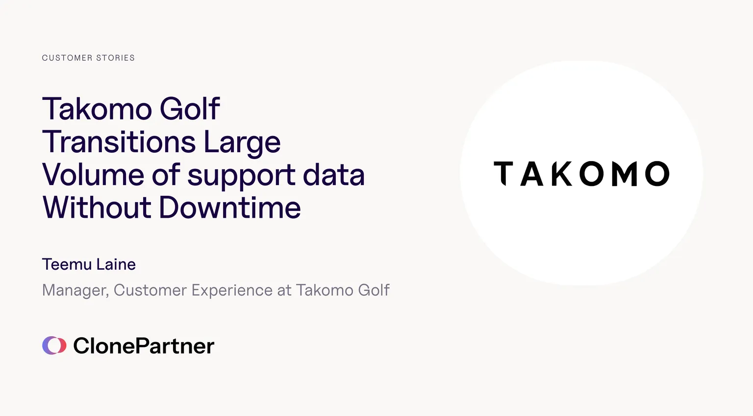 Takomo Golf case study