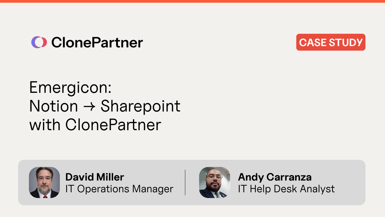 HIPAA-Compliant Notion to SharePoint Migration — How Emergicon Moved 31K+ Blocks with Zero Downtime