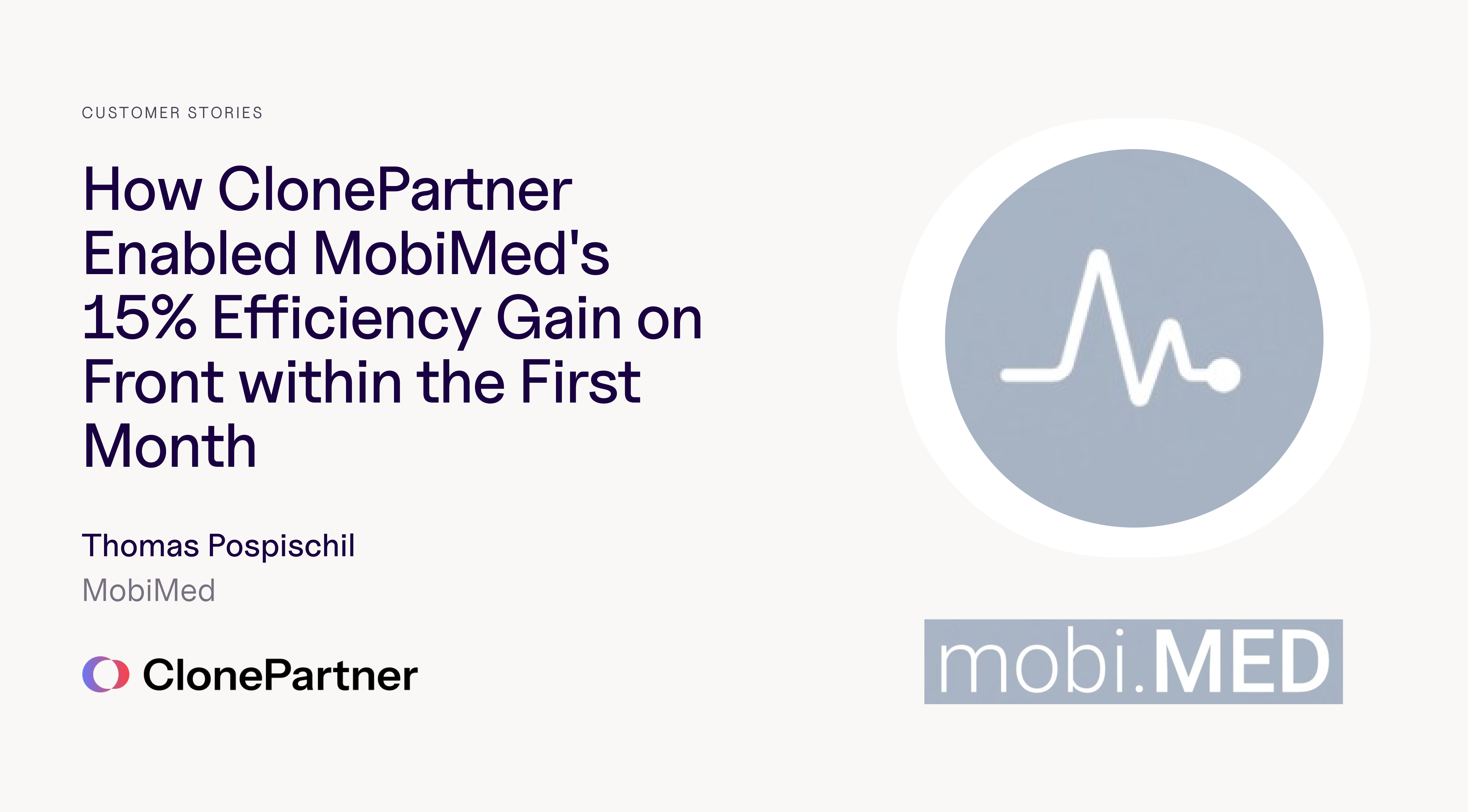 How ClonePartner Enabled MobiMed's 15% Efficiency Gain on Front within the First Month